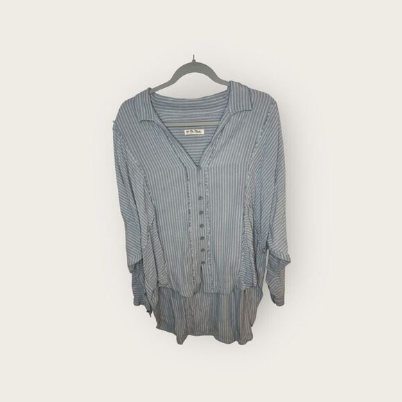 Free People We The Free One & Only Stripe Dolman Top Size Small - Picture 4 of 8